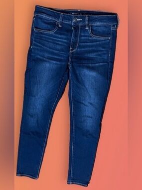American Eagle Outfitters Next Level Stretch Hi-Rise Jegging Dark Wash Size 4